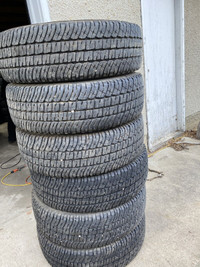 Four Michelin LTX AT2 245/75R17 load range E tires