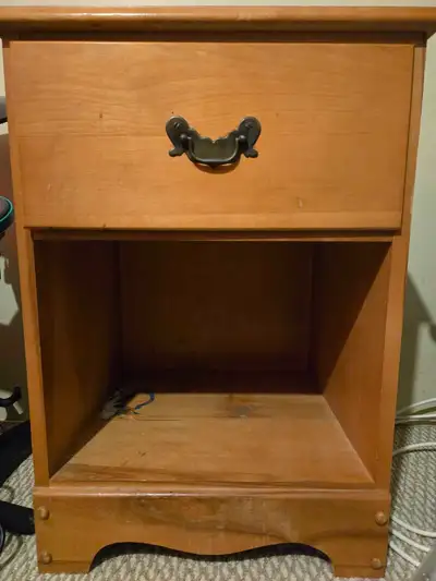 REAL WOOD BEDSIDE TABLE, View more