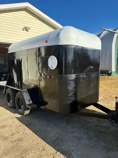 For Sale. 1980 2- horse trailer converted to cargo trailer. Trailer was stripped down, new electrica...