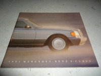 1991 Mercedes-Benz "S" Class Dealer Brochure.