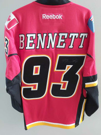 Reebok Calgary Flames Signed Sam Bennett Jersey