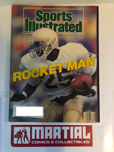 Sports Illustrated magazine Sep 25, 1989 featuring the first Raghib ‘Rocket’ Ismail cover, future To...