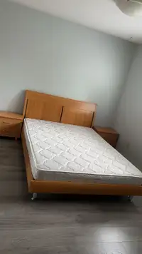 Matching bedframe, 2 bedside tables and mattress