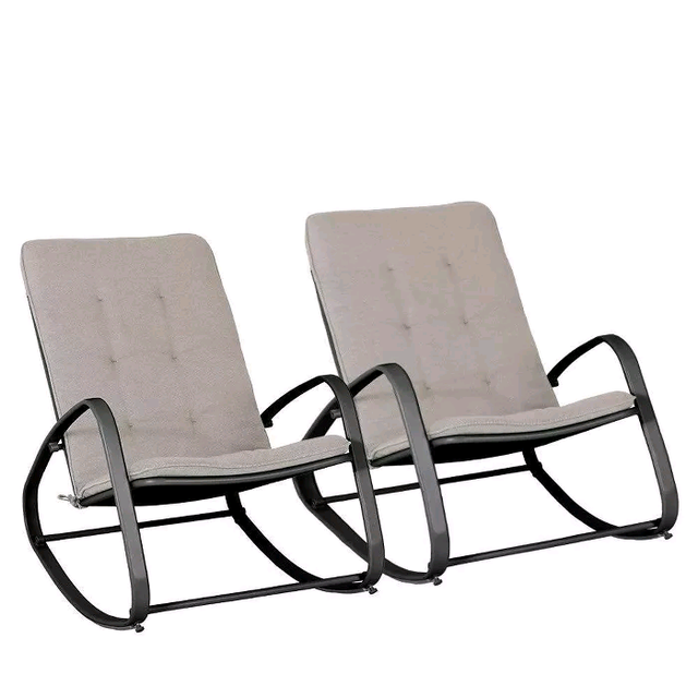 New 3 pc Patio Modern Rocking Chair - Blue- Captiva Designs in Patio & Garden Furniture in Mississauga / Peel Region - Image 2