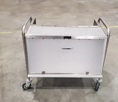 Caddy Corporation T-170 Stainless Steel Dish Cart This cart is approximately 34 inches wide by 26 in...