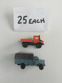 Ho scale model train truck vehicles