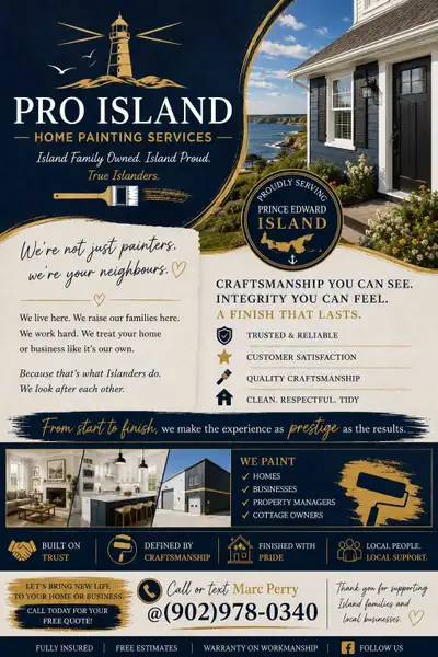 Pro Island Home Painting Services&More call today 902-978-0340, View more