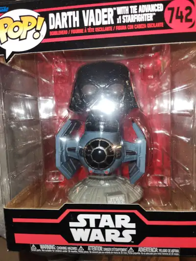 Star Wars Funko Pop Darth Vader Tie Advanced X1 Starfighter, View more