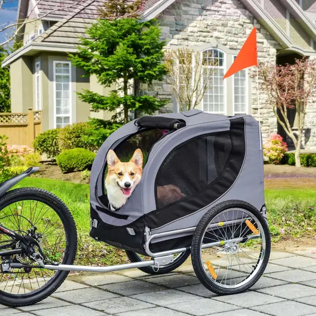 Dog Bike Trailer, Grey Color  in Other in Markham / York Region - Image 2
