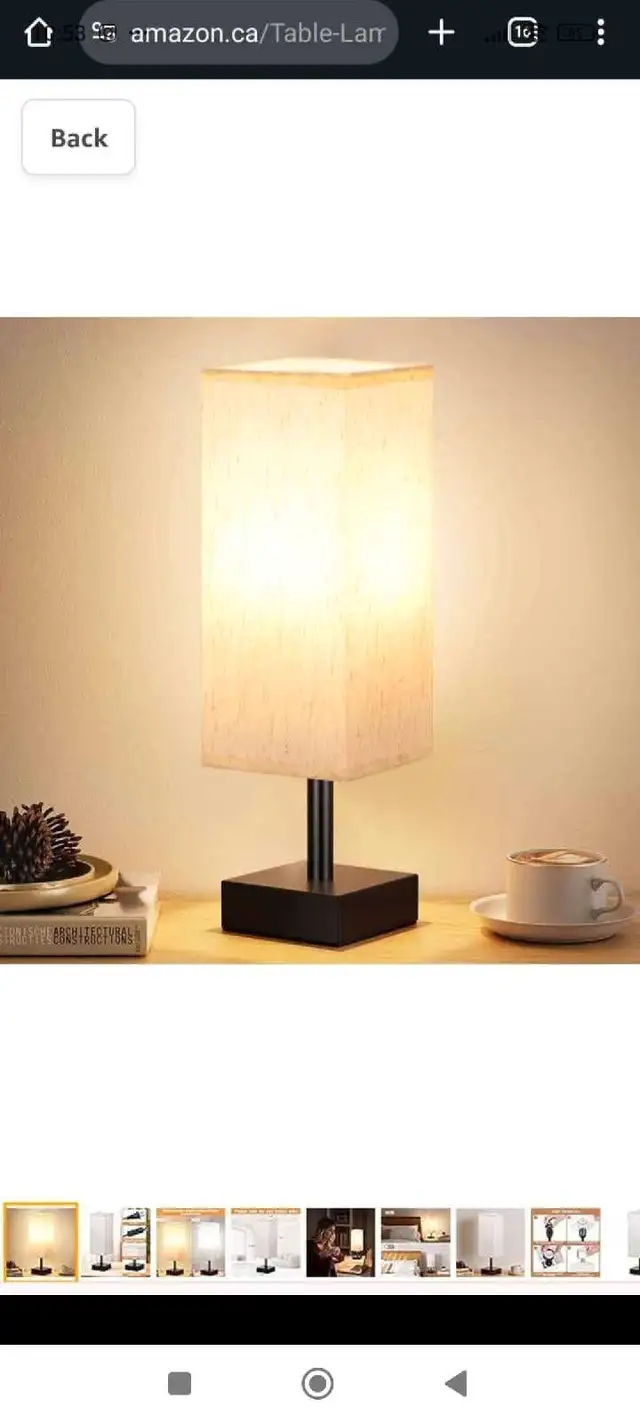 Table Lamp for Bedroom - Small Bedside Lamps for Nightstand, Min63611958998273120