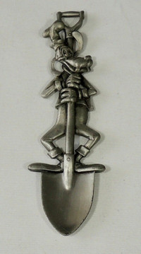 Disney Goofy Silver Metal Pewter Spoon Walt Disney Productions