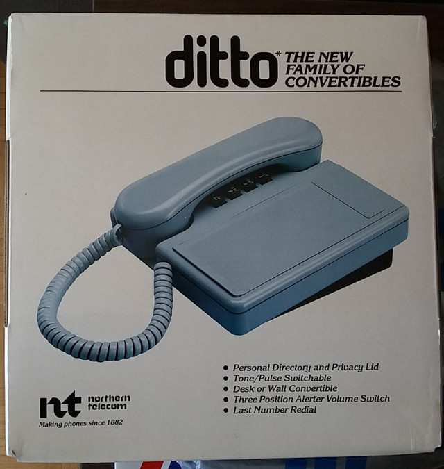Northern Telecom Ditto Touch Tone Home Telephone in Home Phones & Answering Machines in City of Toronto