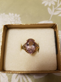 NEW Sterling Silver size 10 Amethyst Ring $55.