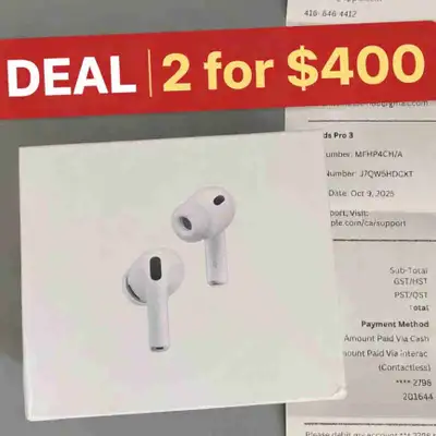 Apple AirPods Pro (3rd Gen) – Brand New Sealed w/ Receipt, View more