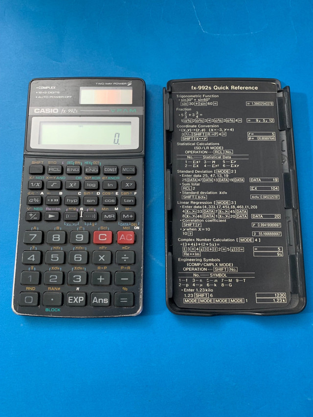 Casio FX992S Scientific Calculator Two-way power (Solar + Batter in General Electronics in Markham / York Region