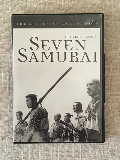 For sale is a used DVD of Akira Kurosawa's 'Seven Samurai' from The Criterion Collection, a must-hav...