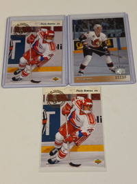 Hockey Cards Pavel Dimitra Lot of 3 Mint Rookie Cards CZECH