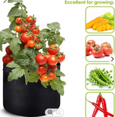8 grands Sacs de jardinage NEUF pour culture intérieure ou ext., View more