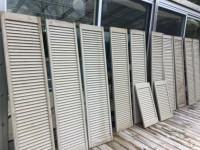 11 Grey Stained Pine Shutters - $75.00 for the lot!