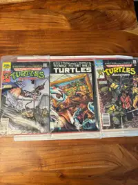 Ninja turtles 1-3 Canadian Price Variants/Newstand