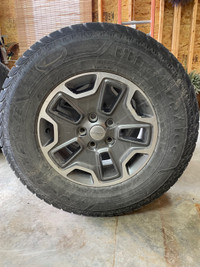 Goodyear UltraGrip Ice tires on Jeep Wrangler rims 265/70/R17