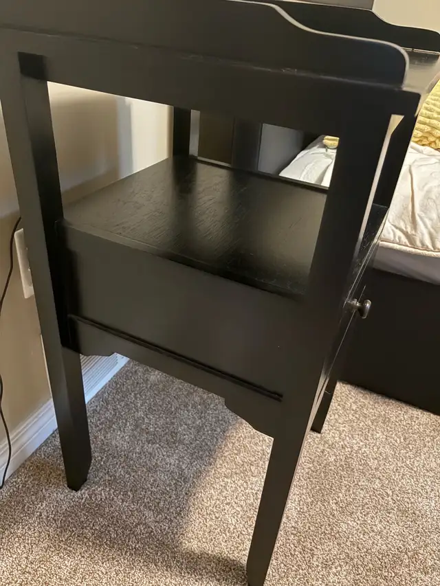 Black Nightstand in Other Tables in Grande Prairie - Image 3