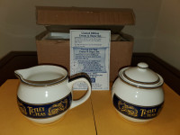 Vintage Limited Edition Tetley Teas Cream & Sugar Set