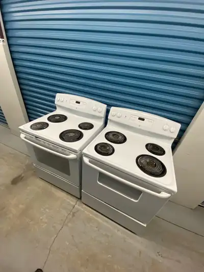 WHITE ELECTRIC COIL 30 INCH STOVES, View more
