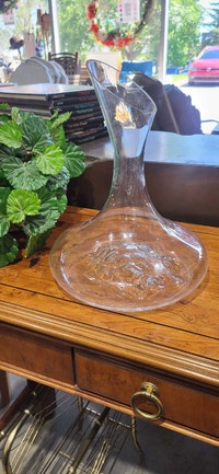 Crystal Wine Decanter with Grape Motif Calgary Alberta Preview