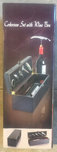 Corkscrew Set with Wine Box