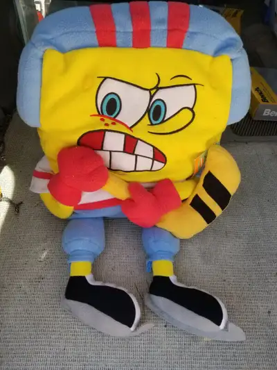 Spongebob Squarepants JUMBO Plush Hockey Stick & Skates, View more