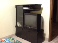 Tv wall unit  black