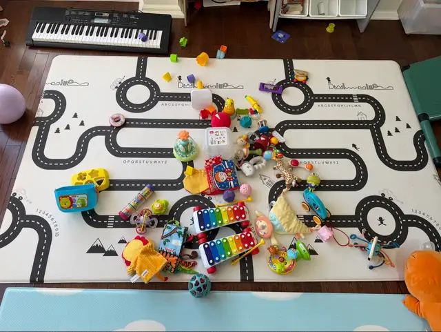 Dwinguler Play Mat XL — Road Map / Animal Friends, 230×140 cm