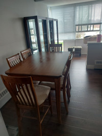Pub Style Kitchen Table with 6 Chairs
