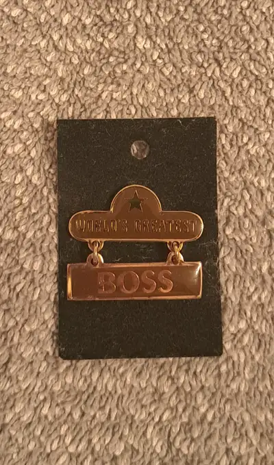 "Worlds Greatest BOSS" Brooch, View more