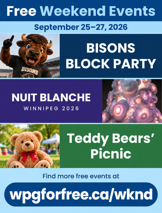 Free Winnipeg Weekend Events – September 25-27