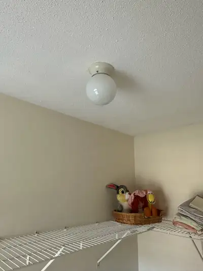 One-Light Flush-Mount Interior Ceiling Fixture, View more