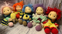 Set of 5 Crochet Ice Cream Baby Dolls