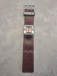Guess Brown Leather Strap Watch - Cobourg