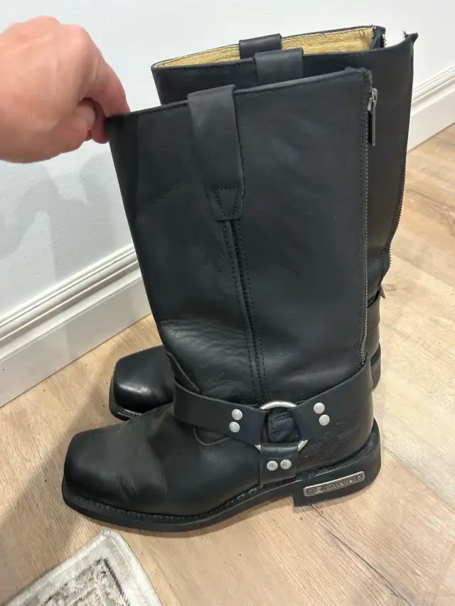 Motorcycle Boots Men’s   Sz 9  in Men's in Calgary - Image 2