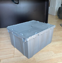 Large flip top storage bins