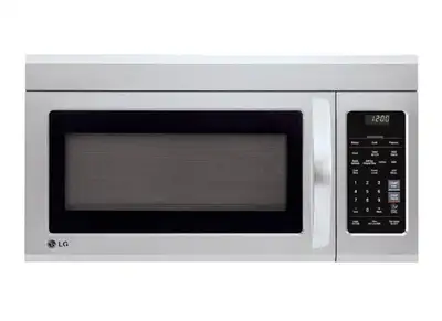 LG LMV1852ST OTR Microwave oven for sale. Very good condition.Display flashes. Asking $125.00 OBO