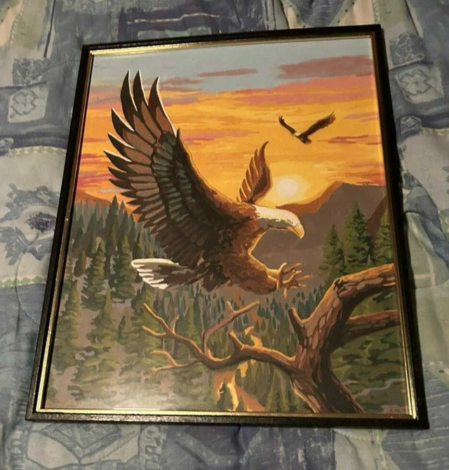 Vintage Eagle Paint by Number dans Art et objets de collection  à Ville de Montréal