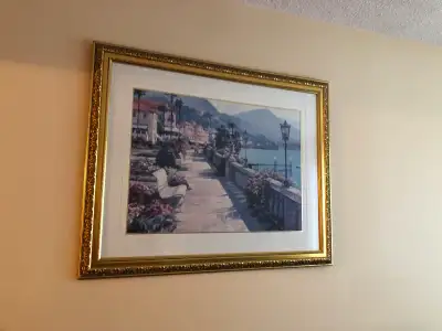 2 framed “Europe” vibe prints, View more