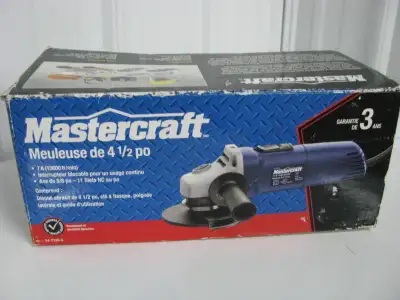 Meuleuse Buffer Électrique de 4 1/2 pouces Mastercraft moteur 120 V Prix $ 35.00 Neuf jamais servi 5...