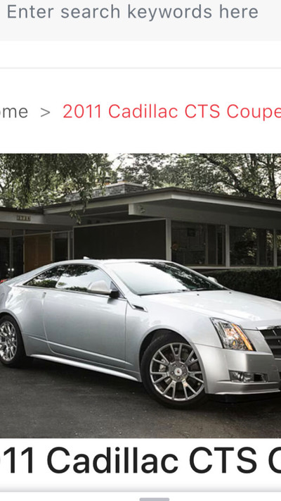 Looking to buy Cadillac coupe 