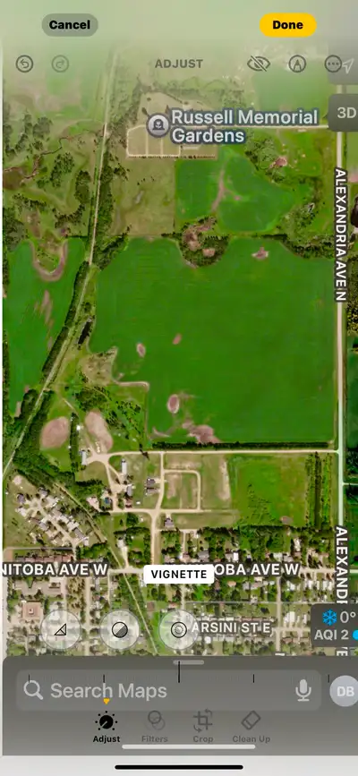 A unique location next to the town of Russell Manitoba live off the grid close to hospital , rcmp ,...