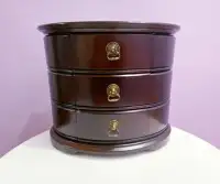Vintage Bombay wooden jewelry box Unique jewelry organizer