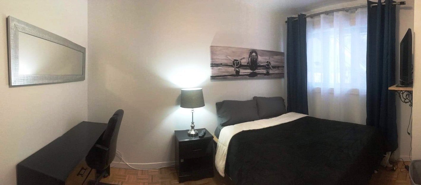 Chambre de luxe à louer, Val-D'or, câble, internet, meublé — photo 1