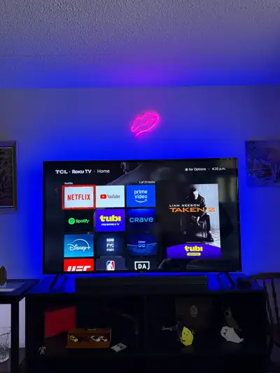 65” 4K TCL ROKU TV + TV Stand, View more